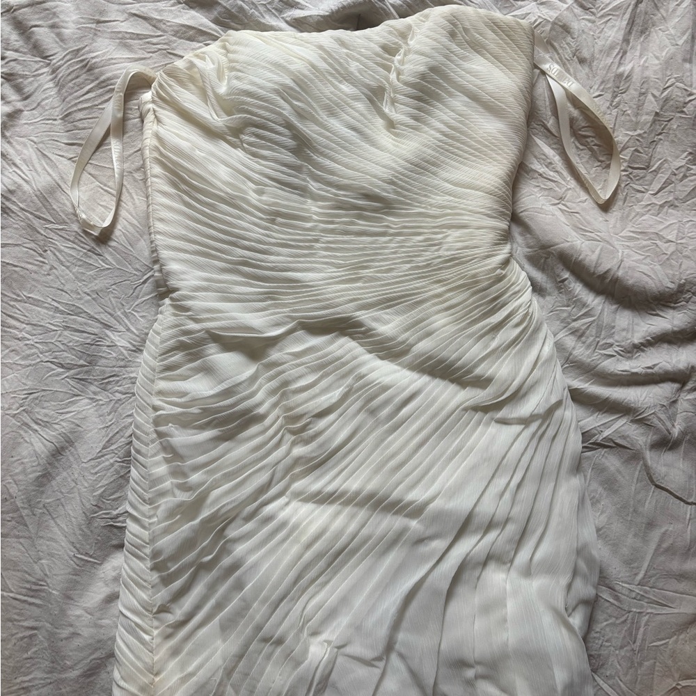 David’s Bridal Altered Cropped Wedding Dress